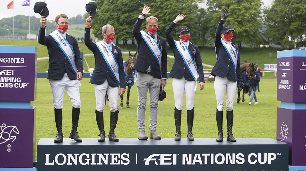 Results at Longines FEI Jumping Nations Cup in St Gallen