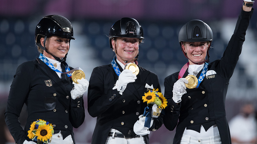 9/10 wins for the German Dressage Team at the Olympics